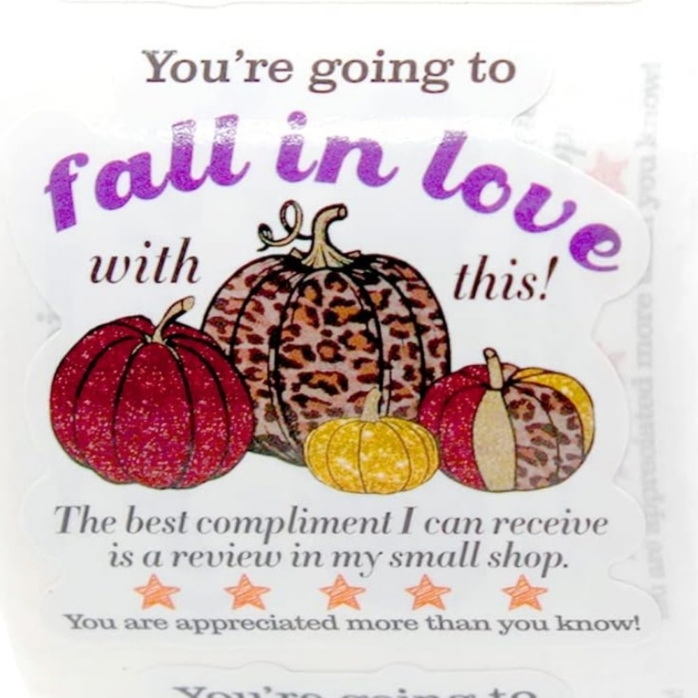 C..... 50 ct  You’re Going to Fall in Love with This Stickers,Thank You Stickers
